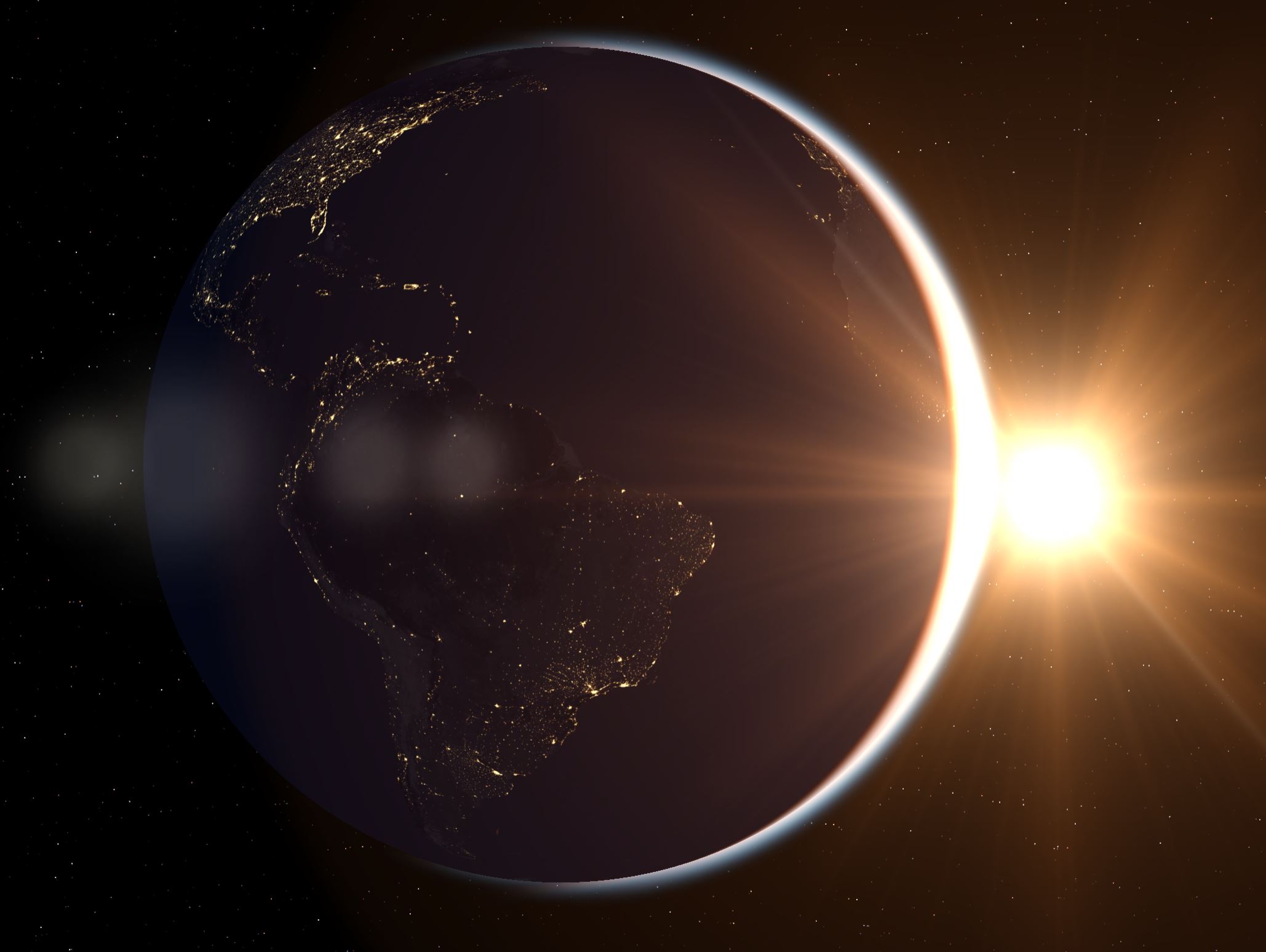WebGL Atmospheric Scattering